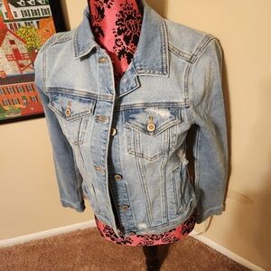 Hollister Classic Denim Jacket Medium Like New